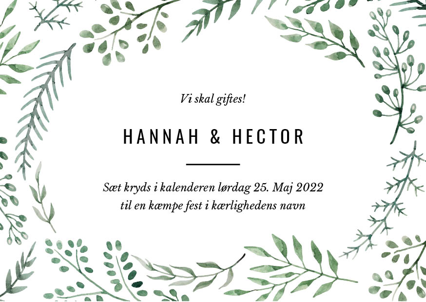 Efterår/Vinter - Hannah & Hector Save the Date